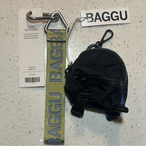 New! BAGGU logo keychain and backpack charm / new with tags; flawless, unisex